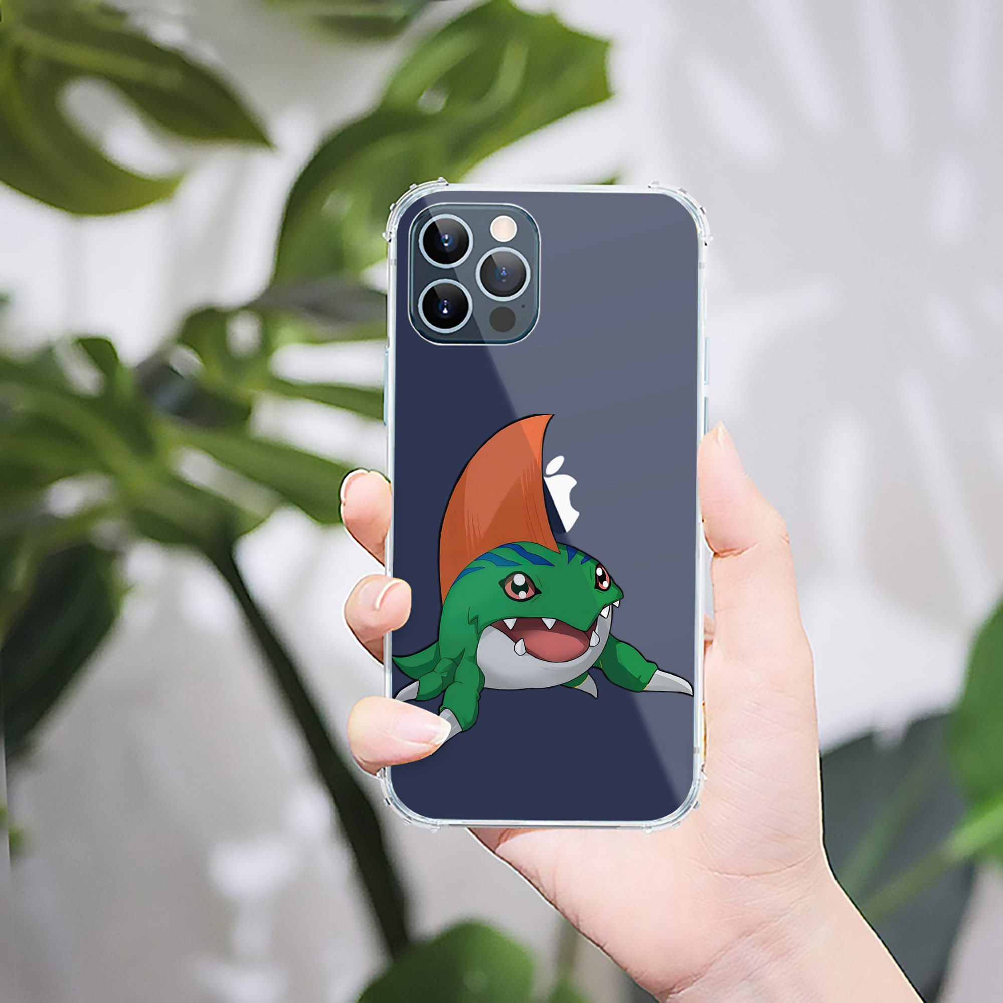 （画像用） Digimon デジタルモンスター/デジモン 【iPhone 12シリーズ対応】透明スマホケース（クリアソフトケース）